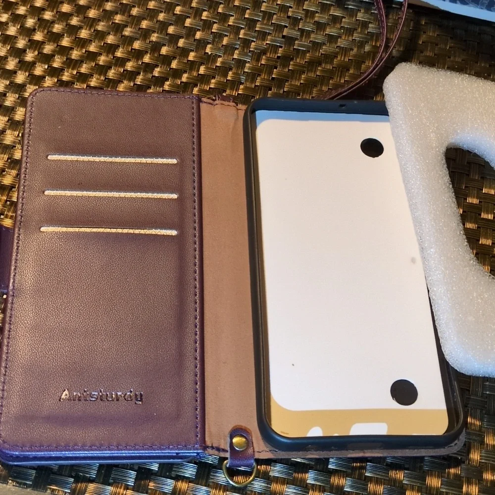 Samsung Galaxy S24 Plus Wallet Case: Wristlet Zipper Credit Card Holder RFID
